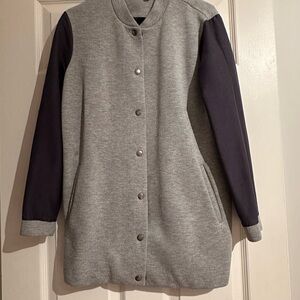 Gray and Black Varsity Jacket